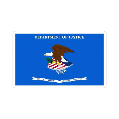 Flag of the U.S. Department of Justice (United States) STICKER Vinyl Kiss-Cut Decal 6 Inch White - The Sticker Space