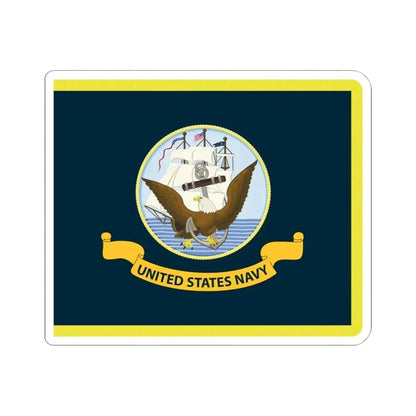 Flag of the U.S. Navy fringed (United States) STICKER Vinyl Kiss-Cut Decal 6 Inch White - The Sticker Space