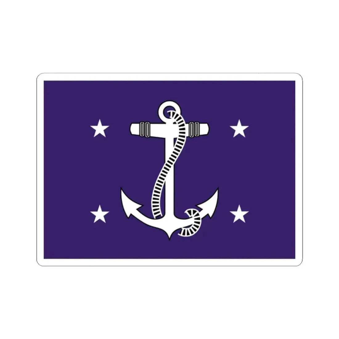 Flag of the US Secretary of the Navy (United States) STICKER Vinyl Kiss-Cut Decal 2 Inch White - The Sticker Space