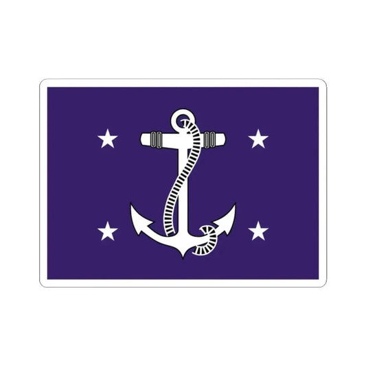 Flag of the US Secretary of the Navy (United States) STICKER Vinyl Kiss-Cut Decal 2 Inch White - The Sticker Space
