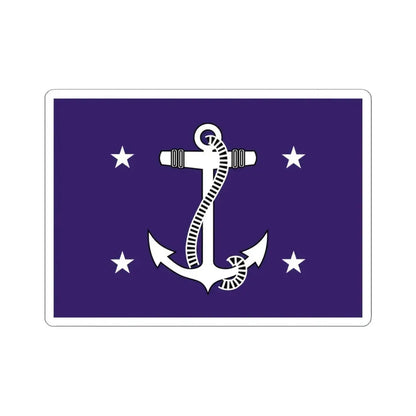 Flag of the US Secretary of the Navy (United States) STICKER Vinyl Kiss-Cut Decal 4 Inch White - The Sticker Space