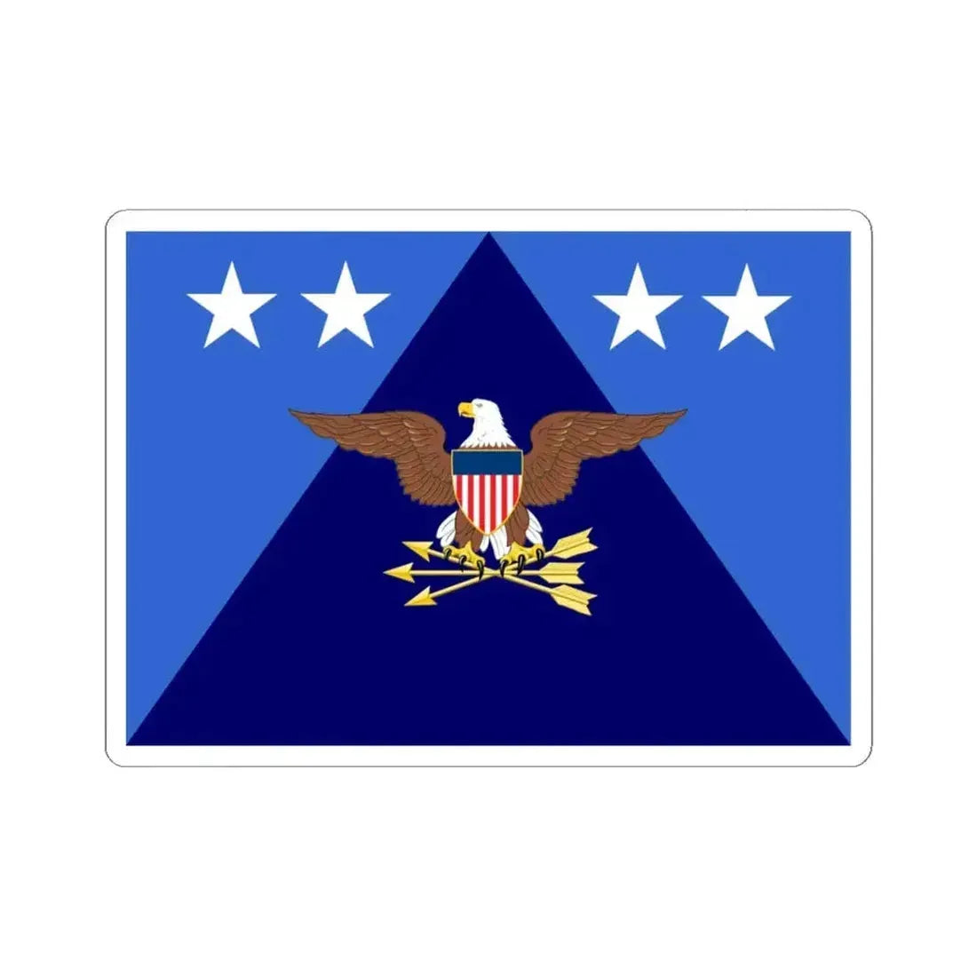 Flag of the U.S. Under Secretary of Defense (United States) STICKER Vinyl Kiss-Cut Decal 3 Inch White - The Sticker Space