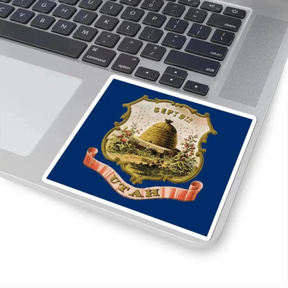 Flag of the Utah Territory (United States) STICKER Vinyl Kiss-Cut Decal - The Sticker Space