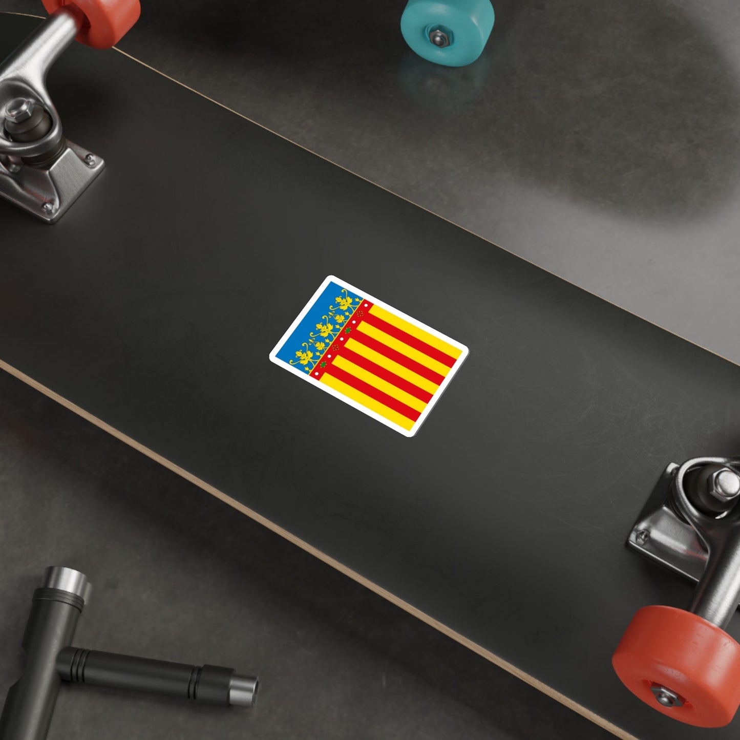 Flag of the Valencia Spain STICKER Vinyl Die-Cut Decal-The Sticker Space