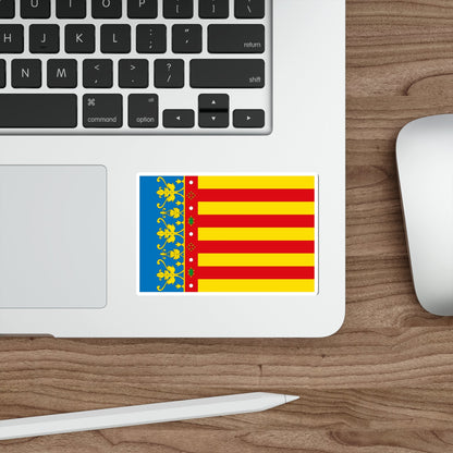 Flag of the Valencia Spain STICKER Vinyl Die-Cut Decal-The Sticker Space