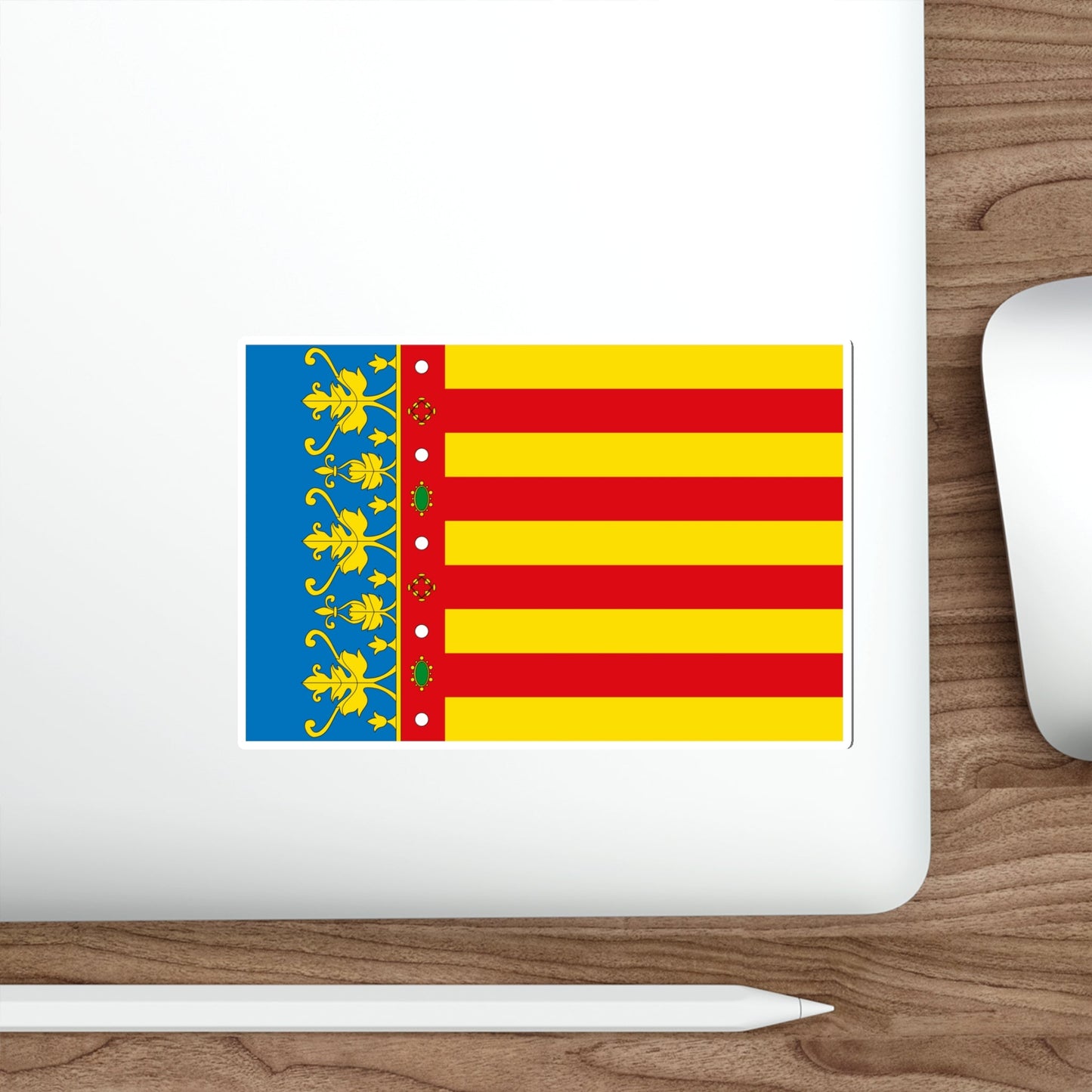 Flag of the Valencia Spain STICKER Vinyl Die-Cut Decal-The Sticker Space