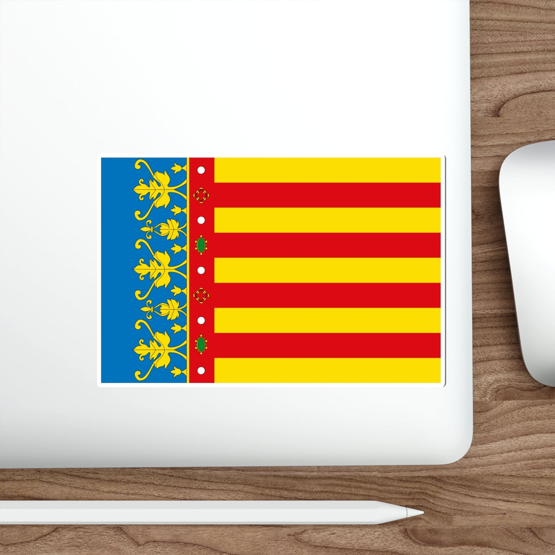 Flag of the Valencia Spain STICKER Vinyl Die-Cut Decal-The Sticker Space