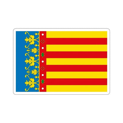 Flag of the Valencia Spain STICKER Vinyl Die-Cut Decal 3 Inch - The Sticker Space