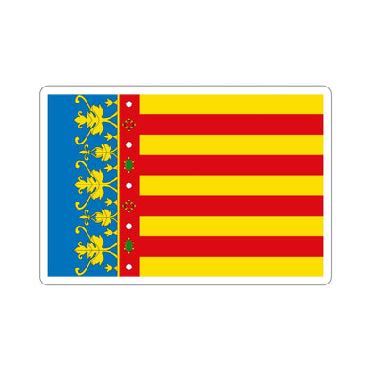 Flag of the Valencia Spain STICKER Vinyl Die-Cut Decal-3 Inch-The Sticker Space