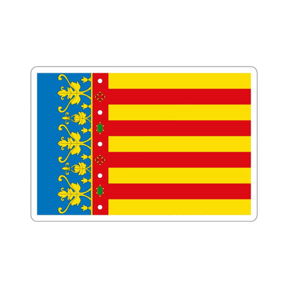 Flag of the Valencia Spain STICKER Vinyl Die-Cut Decal-5 Inch-The Sticker Space