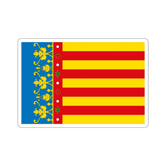 Flag of the Valencia Spain STICKER Vinyl Die-Cut Decal-6 Inch-The Sticker Space