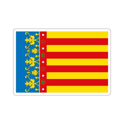 Flag of the Valencia Spain STICKER Vinyl Die-Cut Decal-6 Inch-The Sticker Space