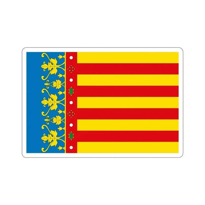 Flag of the Valencia Spain STICKER Vinyl Die-Cut Decal 6 Inch - The Sticker Space