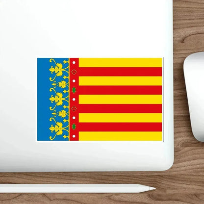 Flag of the Valencia Spain STICKER Vinyl Die-Cut Decal - The Sticker Space