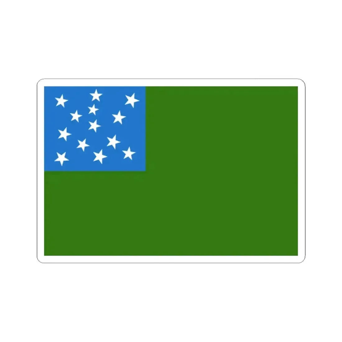 Flag of the Vermont Republic (United States) STICKER Vinyl Kiss-Cut Decal 2 Inch White - The Sticker Space