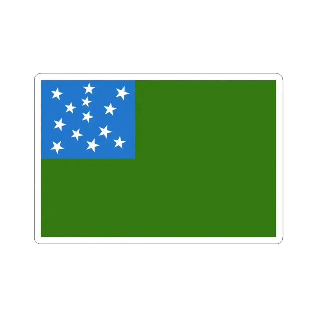 Flag of the Vermont Republic (United States) STICKER Vinyl Kiss-Cut Decal 3 Inch White - The Sticker Space