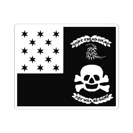 Flag of The Veteran Exempts of Battle of Plattsburgh (United States) STICKER Vinyl Kiss-Cut Decal 2 Inch White - The Sticker Space