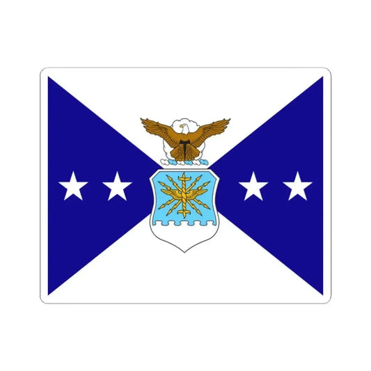 Flag of the Vice Chief of Staff of the Air Force (United States) STICKER Vinyl Kiss-Cut Decal 2 Inch White - The Sticker Space