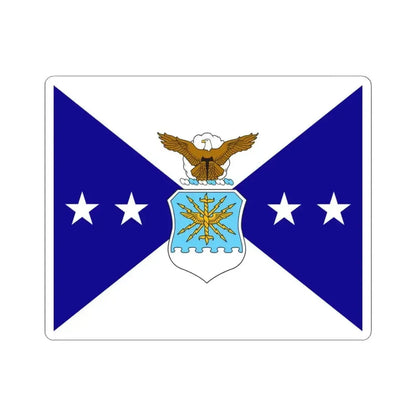 Flag of the Vice Chief of Staff of the Air Force (United States) STICKER Vinyl Kiss-Cut Decal 3 Inch White - The Sticker Space