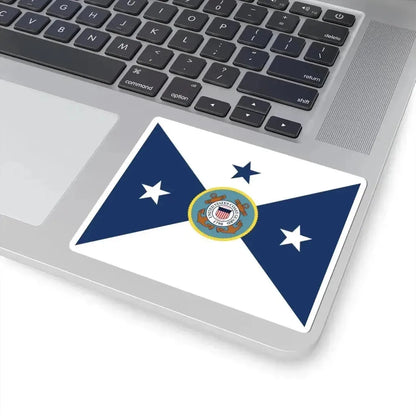 Flag of the Vice Commandant of the United States Coast Guard (United States) STICKER Vinyl Kiss-Cut Decal - The Sticker Space