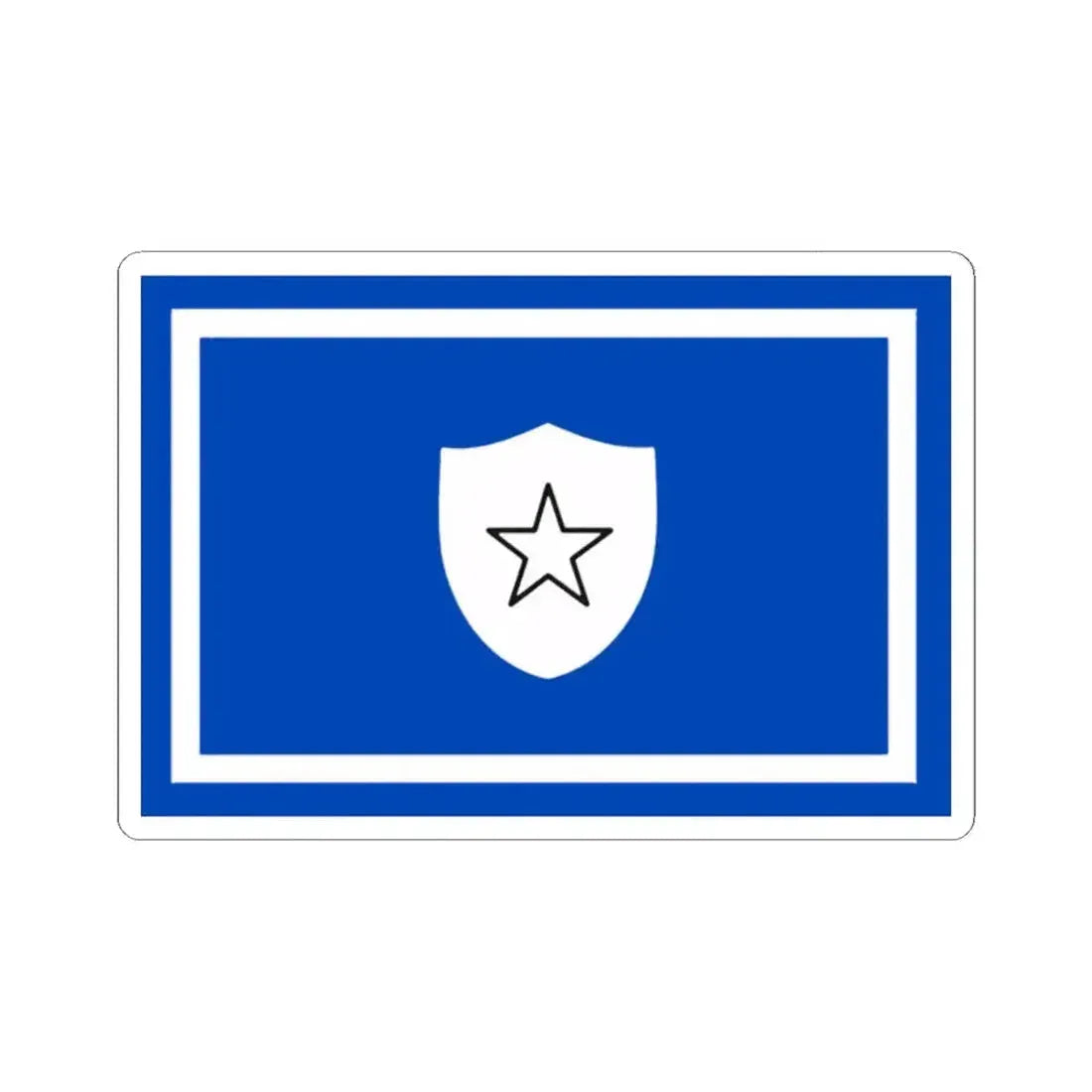 Flag of the Vice Minister Chief of General Staff of Cuba (Cuba) STICKER Vinyl Kiss-Cut Decal 2 Inch White - The Sticker Space