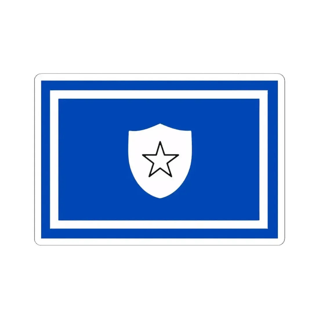 Flag of the Vice Minister Chief of General Staff of Cuba (Cuba) STICKER Vinyl Kiss-Cut Decal 6 Inch White - The Sticker Space