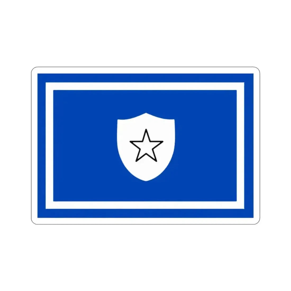 Flag of the Vice Minister, Chief of General Staff of Cuba STICKER Vinyl Die-Cut Decal 2 Inch - The Sticker Space