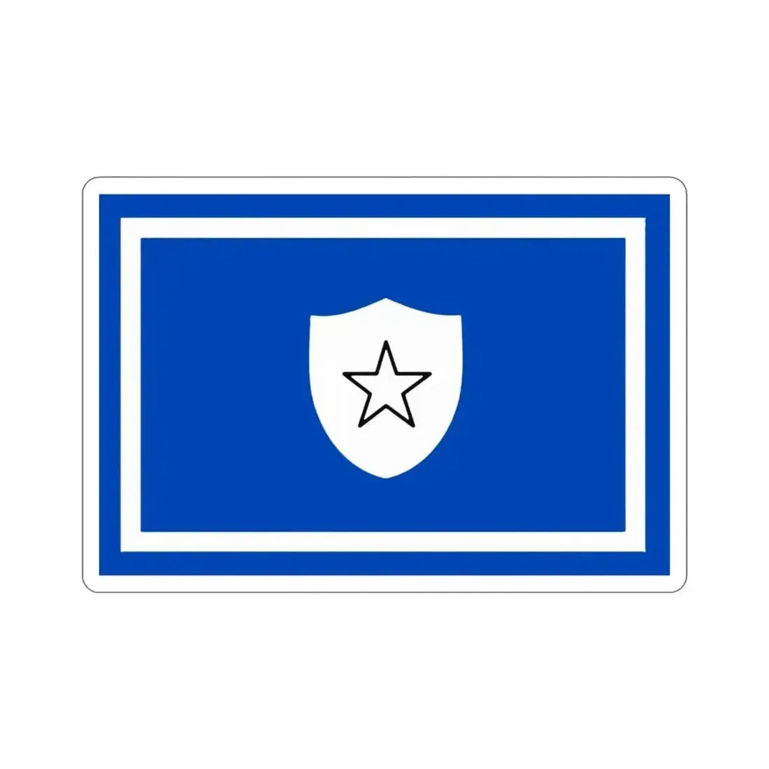 Flag of the Vice Minister, Chief of General Staff of Cuba STICKER Vinyl Die-Cut Decal 3 Inch - The Sticker Space