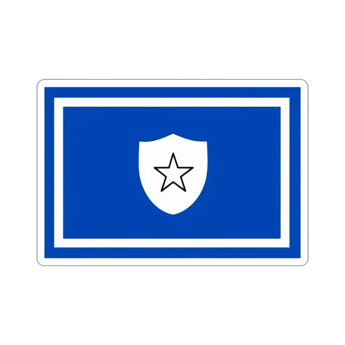 Flag of the Vice Minister, Chief of General Staff of Cuba STICKER Vinyl Die-Cut Decal 3 Inch - The Sticker Space