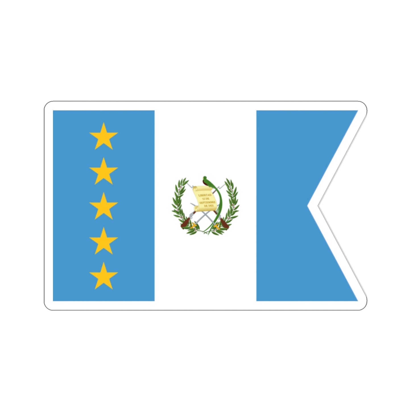 Flag of the Vice-President of Guatemala STICKER Vinyl Die-Cut Decal-2 Inch-The Sticker Space