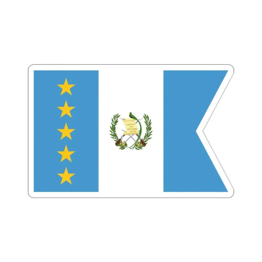 Flag of the Vice-President of Guatemala STICKER Vinyl Die-Cut Decal 2 Inch - The Sticker Space