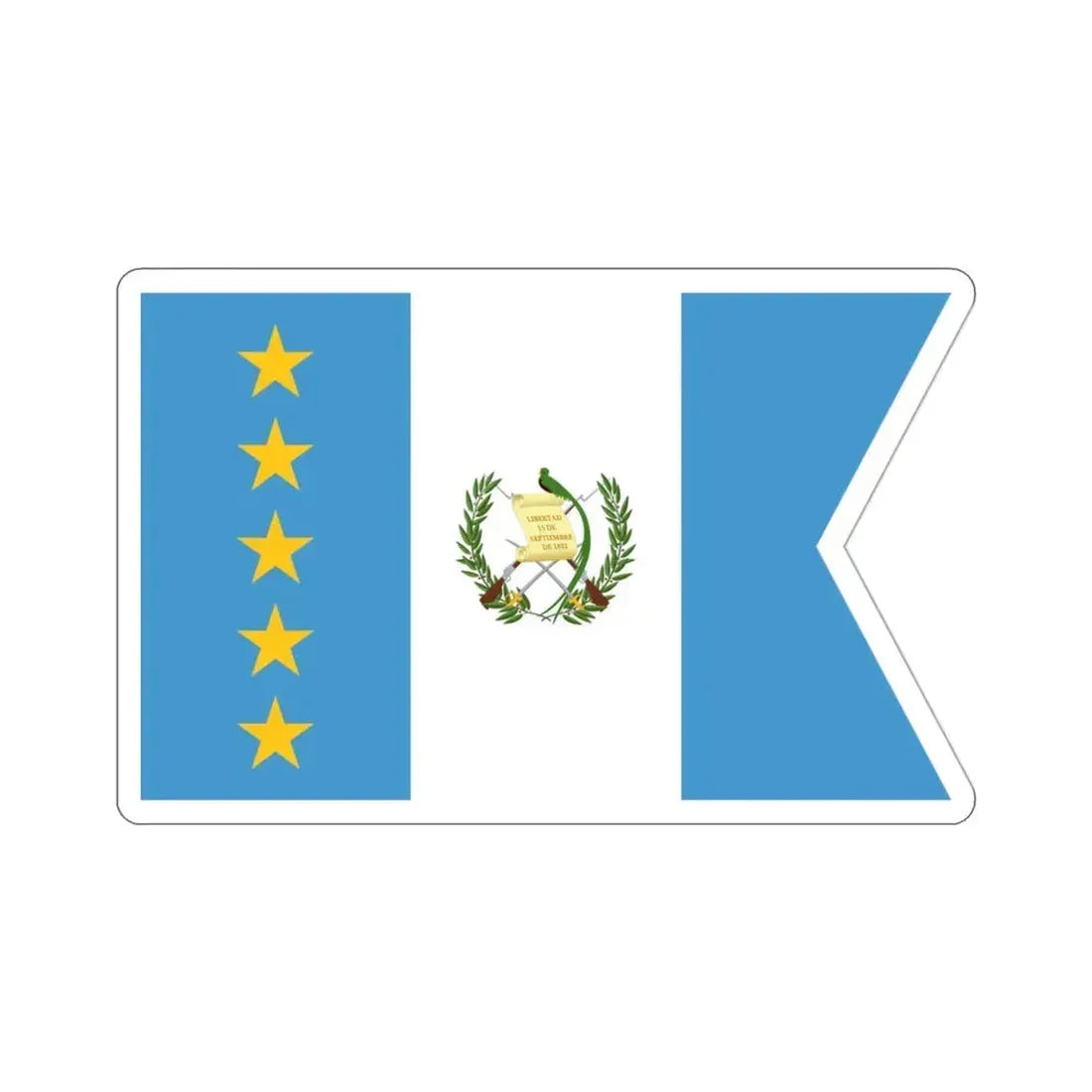 Flag of the Vice-President of Guatemala STICKER Vinyl Die-Cut Decal 3 Inch - The Sticker Space