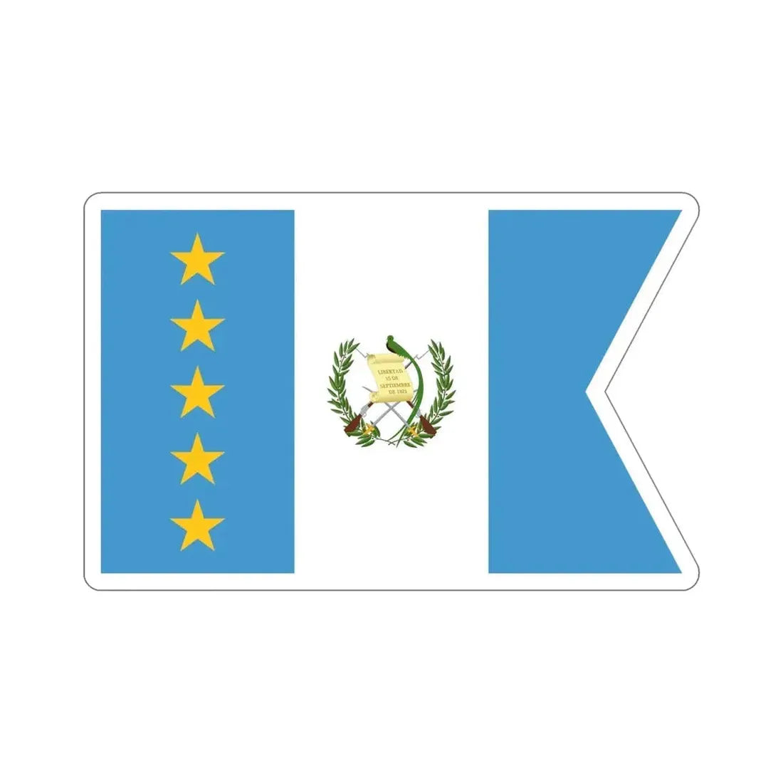 Flag of the Vice-President of Guatemala STICKER Vinyl Die-Cut Decal - The Sticker Space