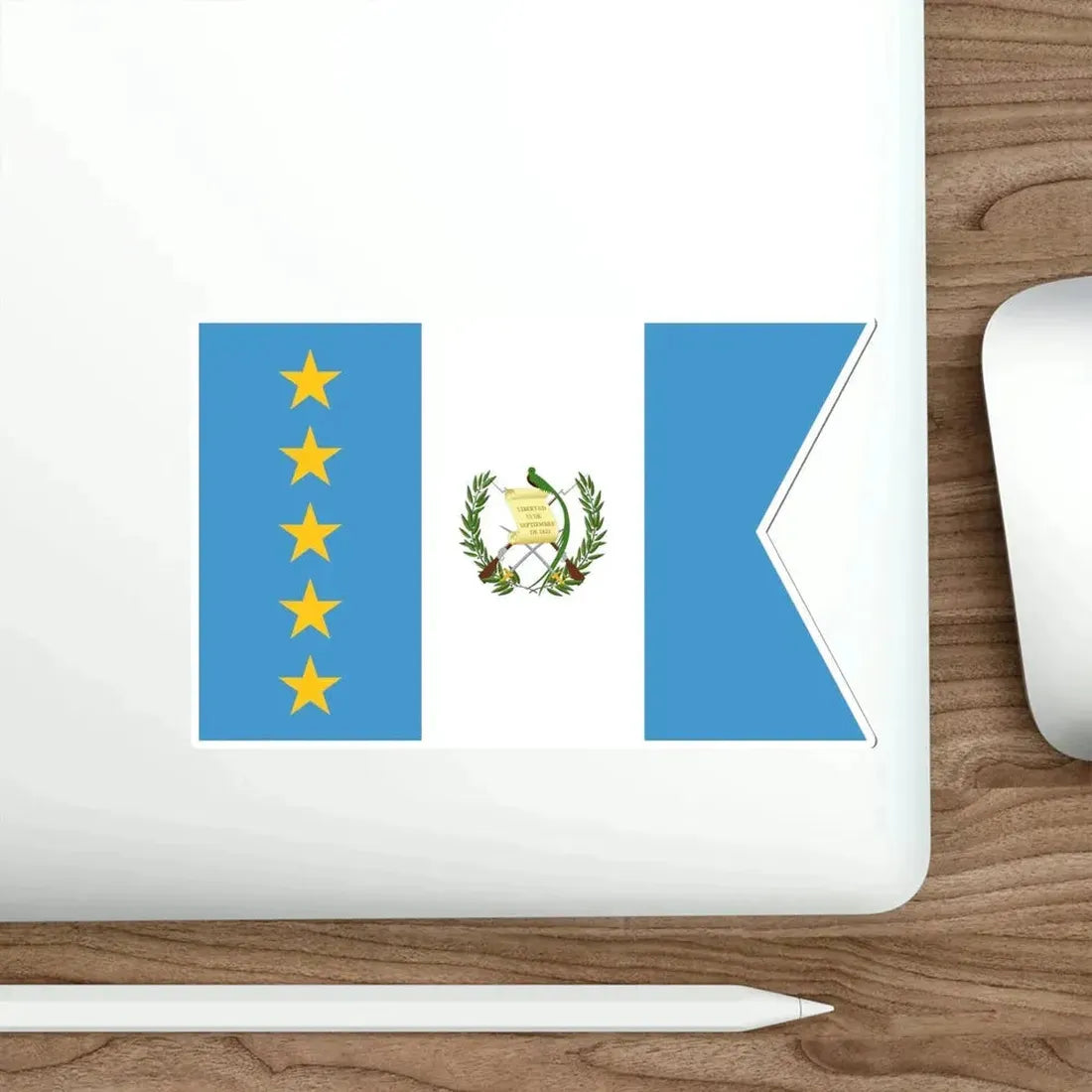 Flag of the Vice-President of Guatemala STICKER Vinyl Die-Cut Decal - The Sticker Space