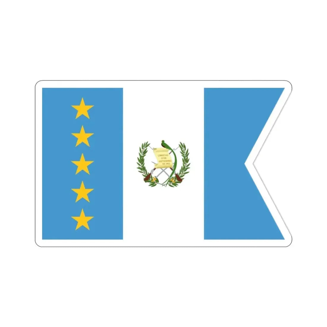 Flag of the Vice-President of Guatemala STICKER Vinyl Die-Cut Decal - The Sticker Space