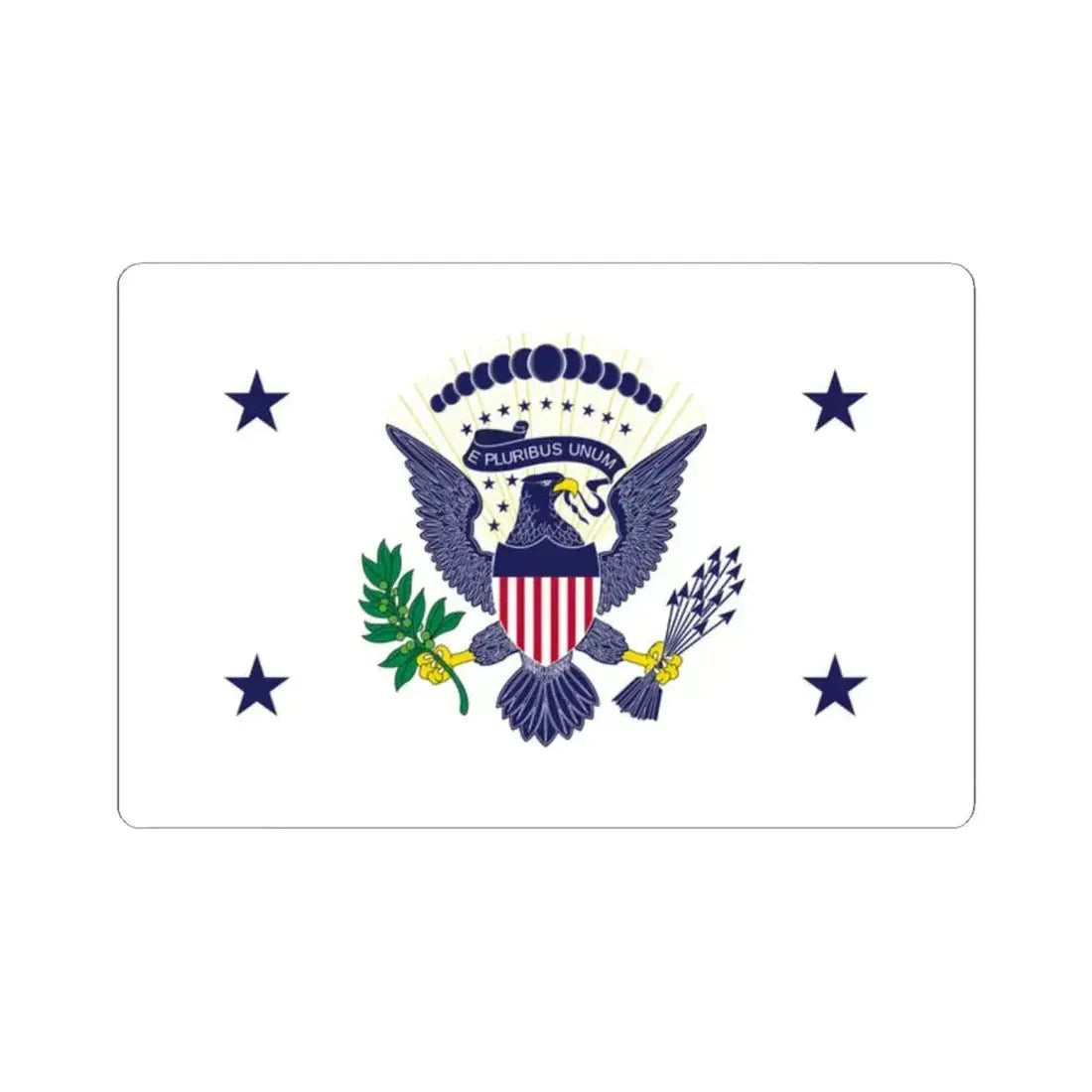 Flag of the Vice President of the United States 1936-1948 (United States) STICKER Vinyl Kiss-Cut Decal 2 Inch White - The Sticker Space