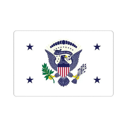 Flag of the Vice President of the United States 1936-1948 (United States) STICKER Vinyl Kiss-Cut Decal 4 Inch White - The Sticker Space