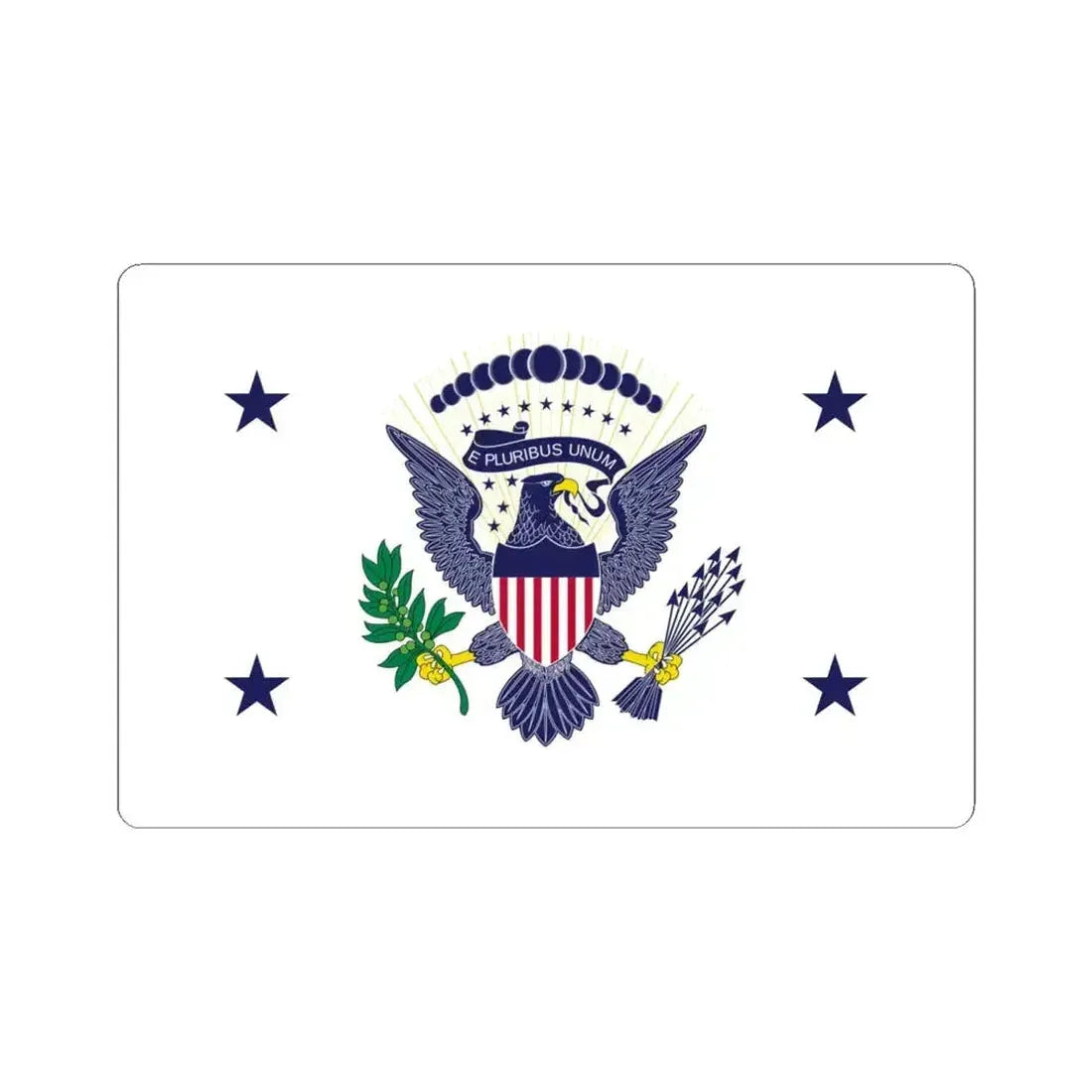 Flag of the Vice President of the United States 1936-1948 (United States) STICKER Vinyl Kiss-Cut Decal 6 Inch White - The Sticker Space