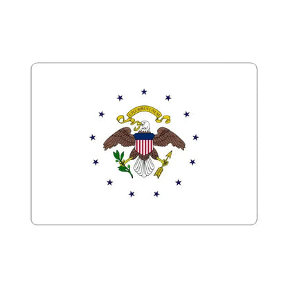 Flag of the Vice President of the United States 1948-1975 (United States) STICKER Vinyl Kiss-Cut Decal 3 Inch White - The Sticker Space