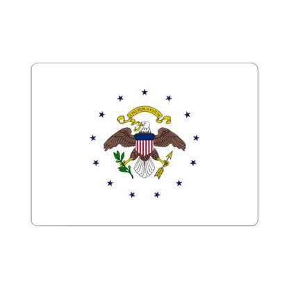 Flag of the Vice President of the United States 1948-1975 (United States) STICKER Vinyl Kiss-Cut Decal 4 Inch White - The Sticker Space