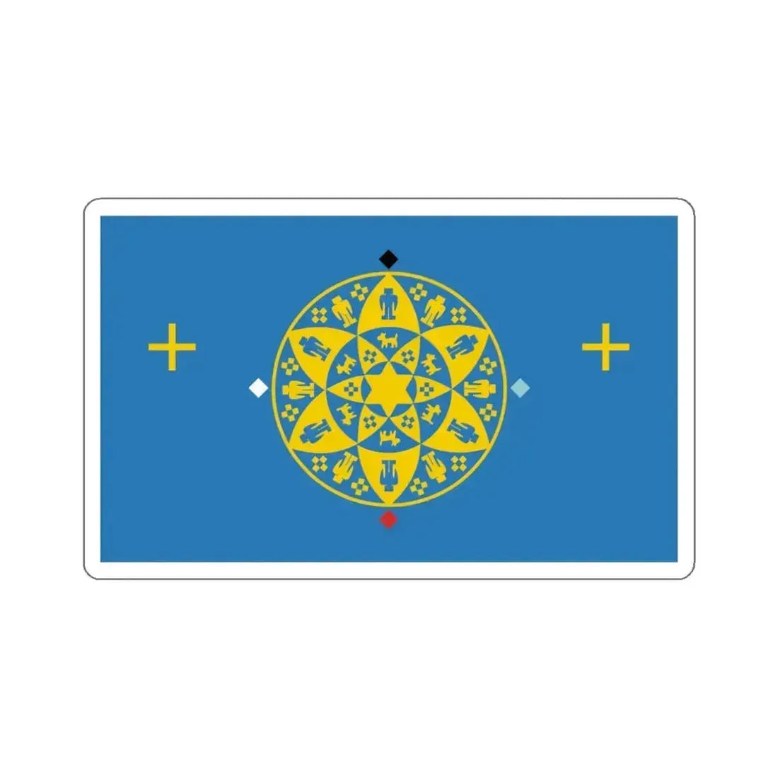 Flag of the Yavapai-Prescott Tribe STICKER Vinyl Die-Cut Decal 3 Inch - The Sticker Space