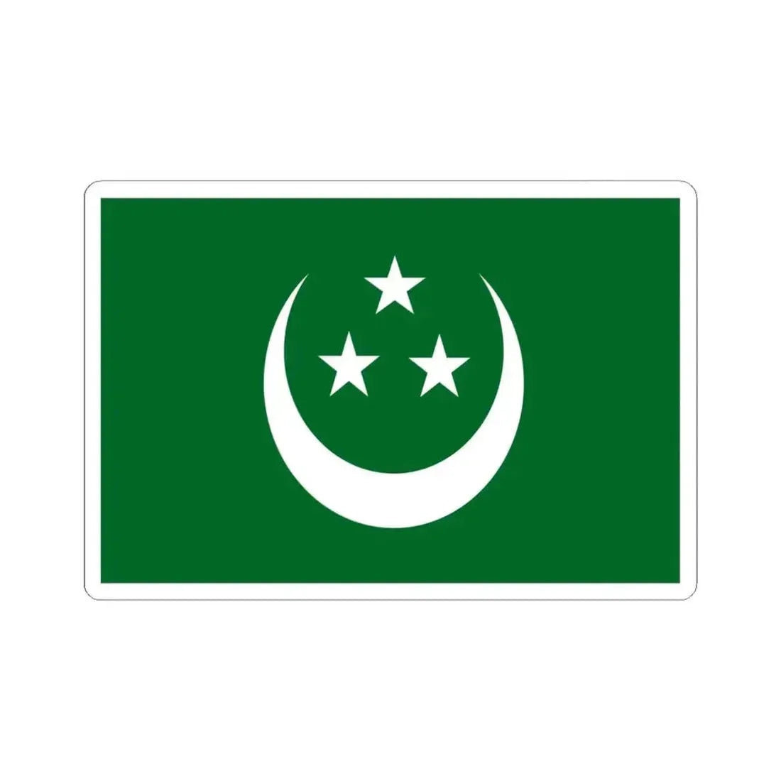 Flag of the Young Egypt Party (Egypt) STICKER Vinyl Kiss-Cut Decal 4 Inch White - The Sticker Space