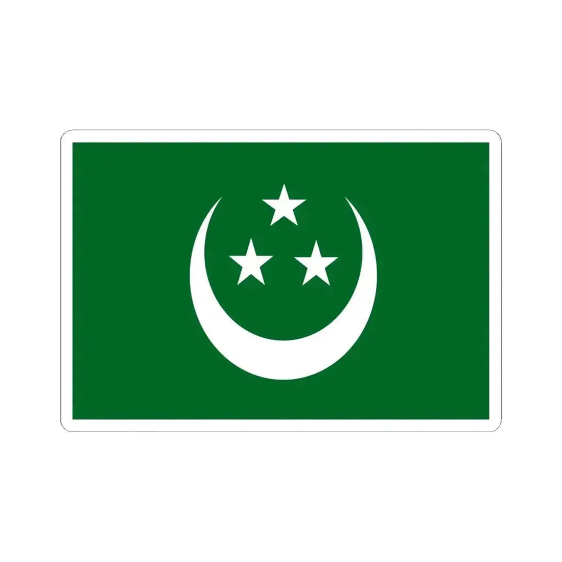 Flag of the Young Egypt Party (Egypt) STICKER Vinyl Kiss-Cut Decal 6 Inch White - The Sticker Space