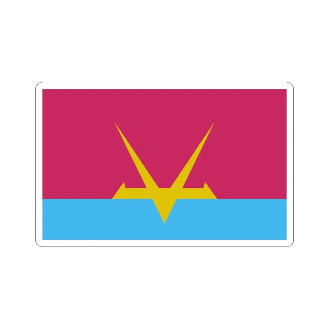 Flag of the Young Hebrews (Israel) STICKER Vinyl Kiss-Cut Decal 6 Inch White - The Sticker Space