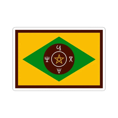 Flag of the Zaghawa (Chad) STICKER Vinyl Kiss-Cut Decal 4 Inch White - The Sticker Space