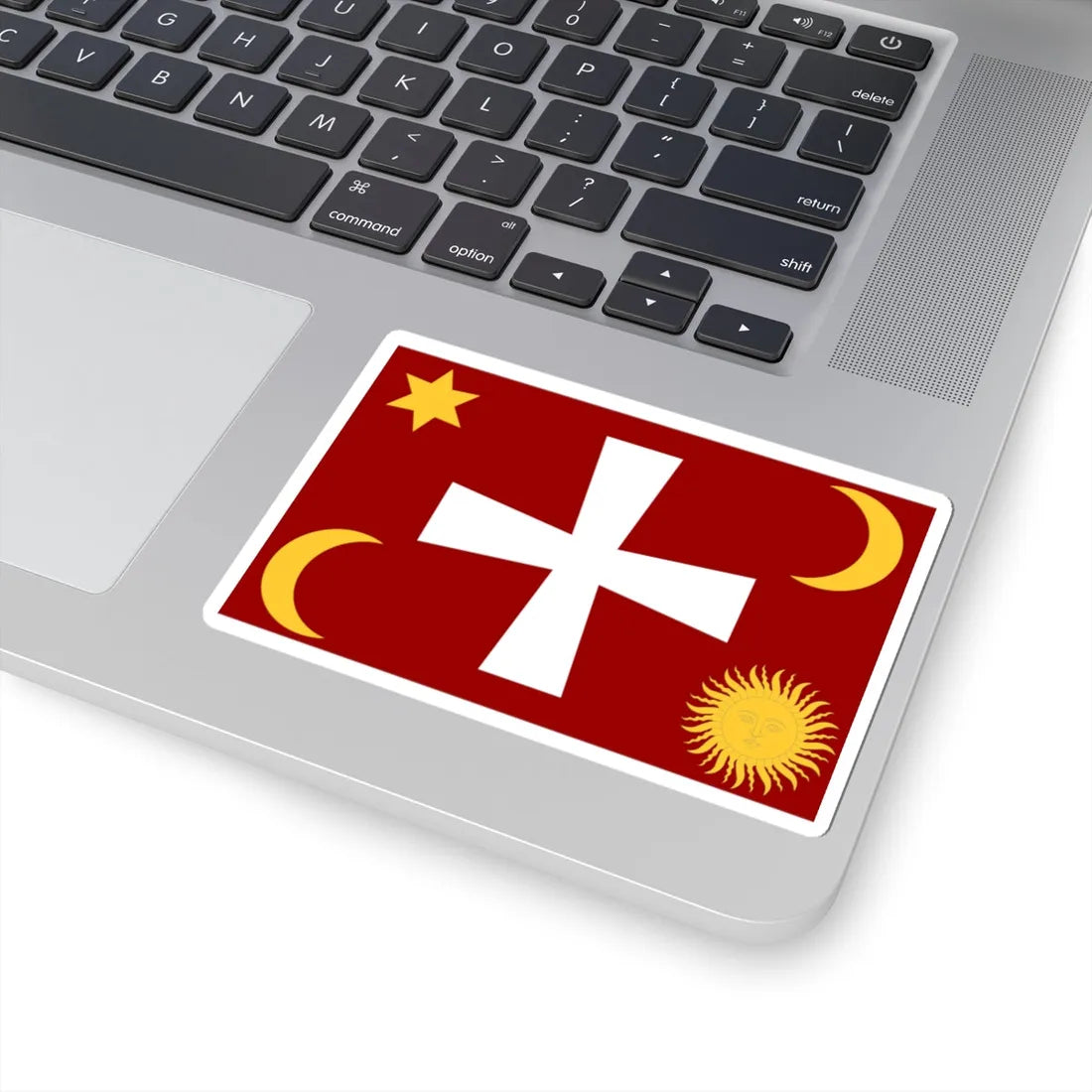 Flag of the Zaporizhian Sich (Ukraine) STICKER Vinyl Kiss-Cut Decal - The Sticker Space