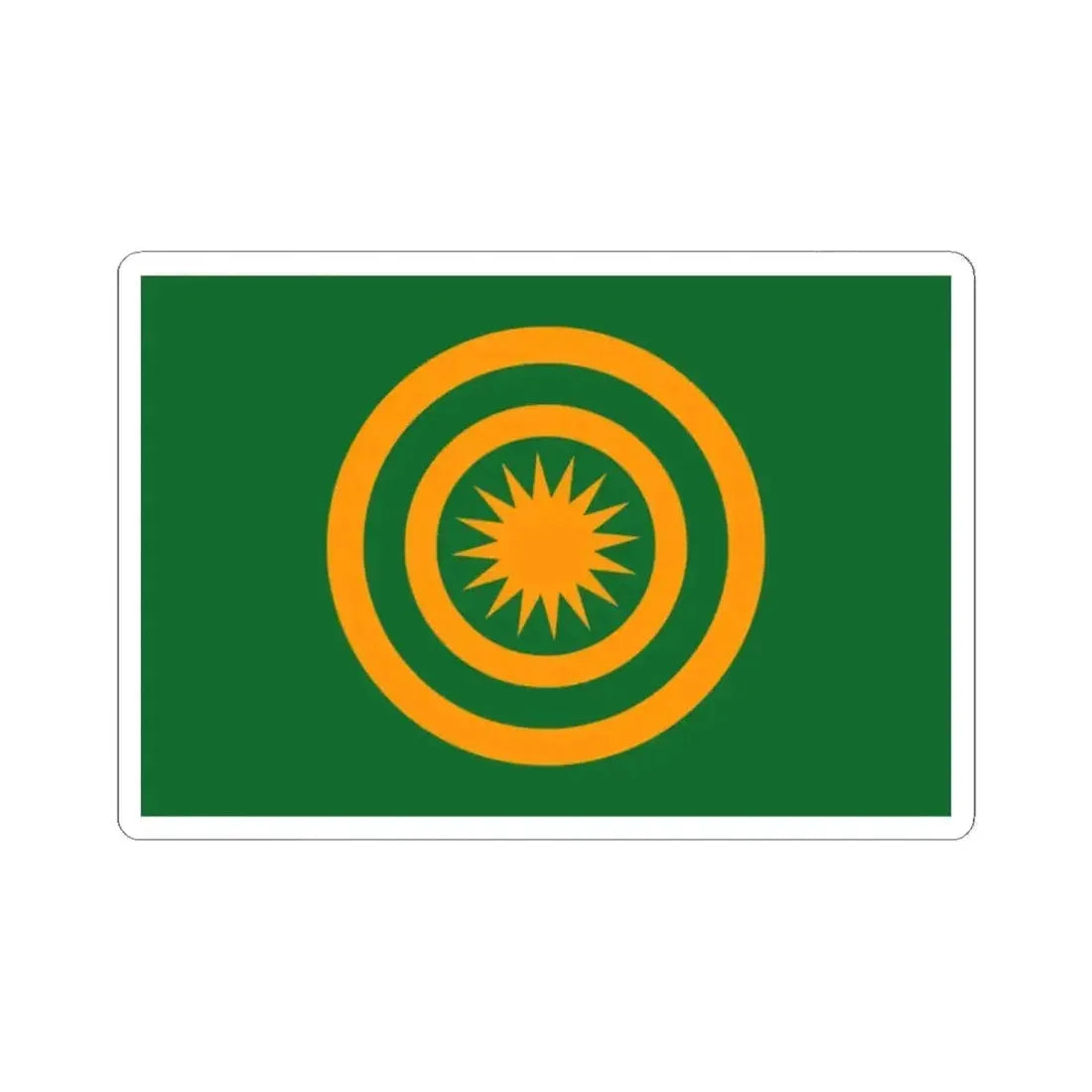 Flag of the Zhuang people (China) STICKER Vinyl Kiss-Cut Decal 2 Inch White - The Sticker Space