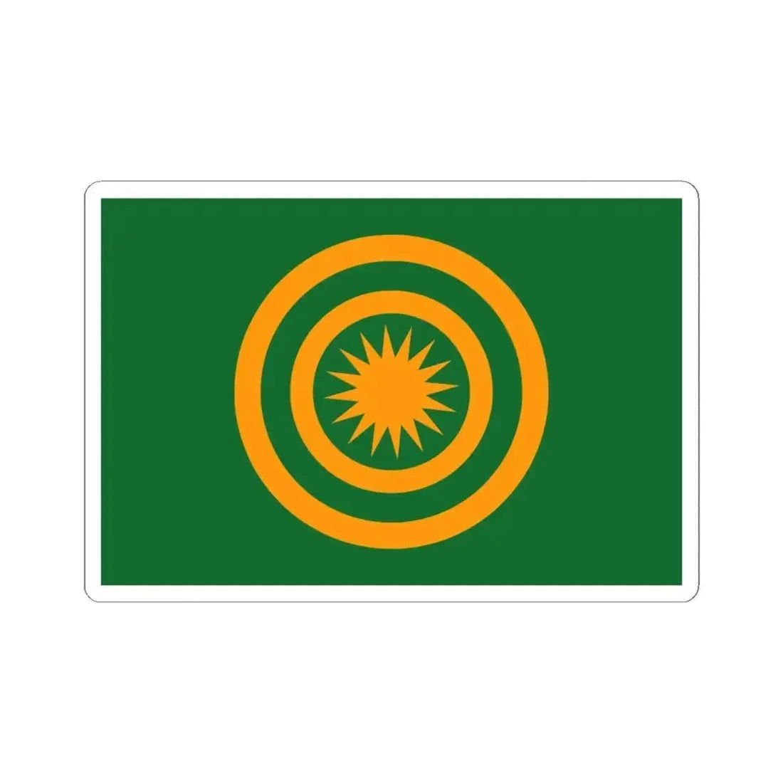 Flag of the Zhuang people (China) STICKER Vinyl Kiss-Cut Decal 6 Inch White - The Sticker Space