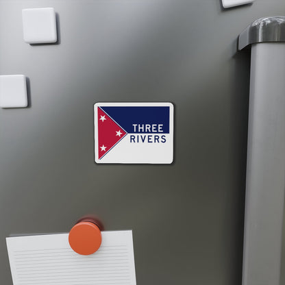 Flag of Three Rivers Michigan - Die-Cut Magnet-The Sticker Space