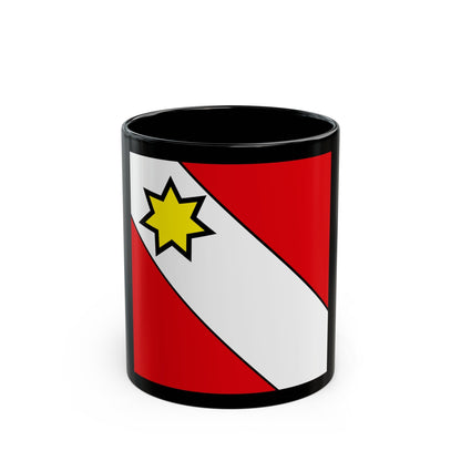 Flag of Thun Switzerland - Black Coffee Mug-11oz-The Sticker Space